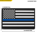 Boundless Performance Blue Line Flag Patch